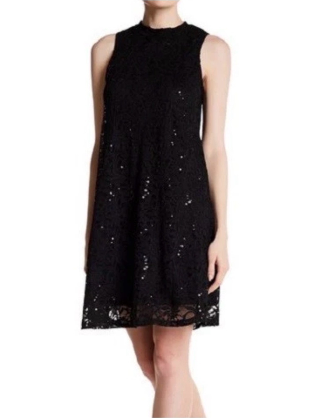 Women's Black Lace Sleeveless Dress NWT-S/Z8